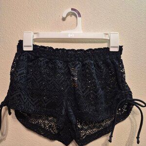 Lacy black shorts